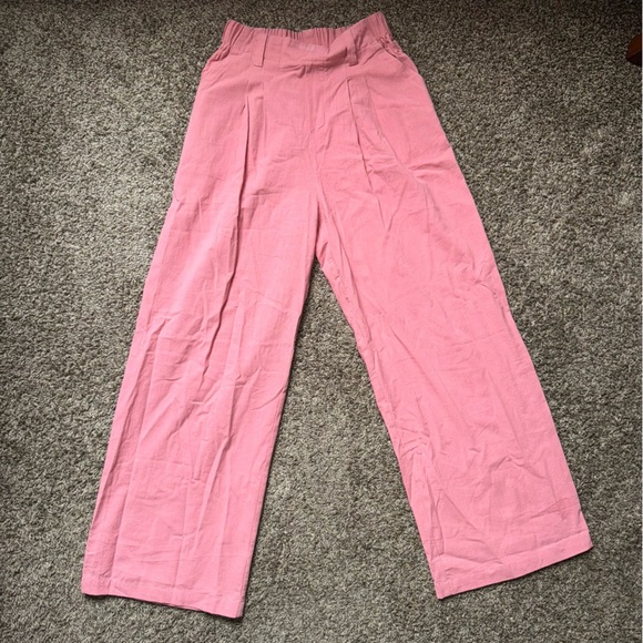 Women's Halara wide leg pink pants size XS - Picture 1 of 9